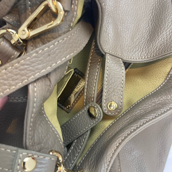 Handbag No Brand Made in Italy Genuine Leather Crossbody with Coin Case - Picture 5 of 7